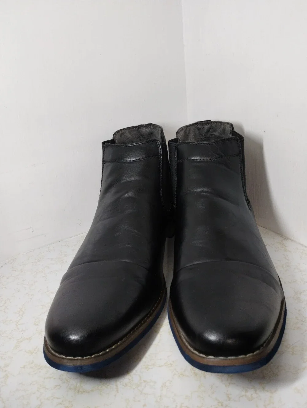 Men's Black Chelsea Dress Boots - Classic Slip-On Style